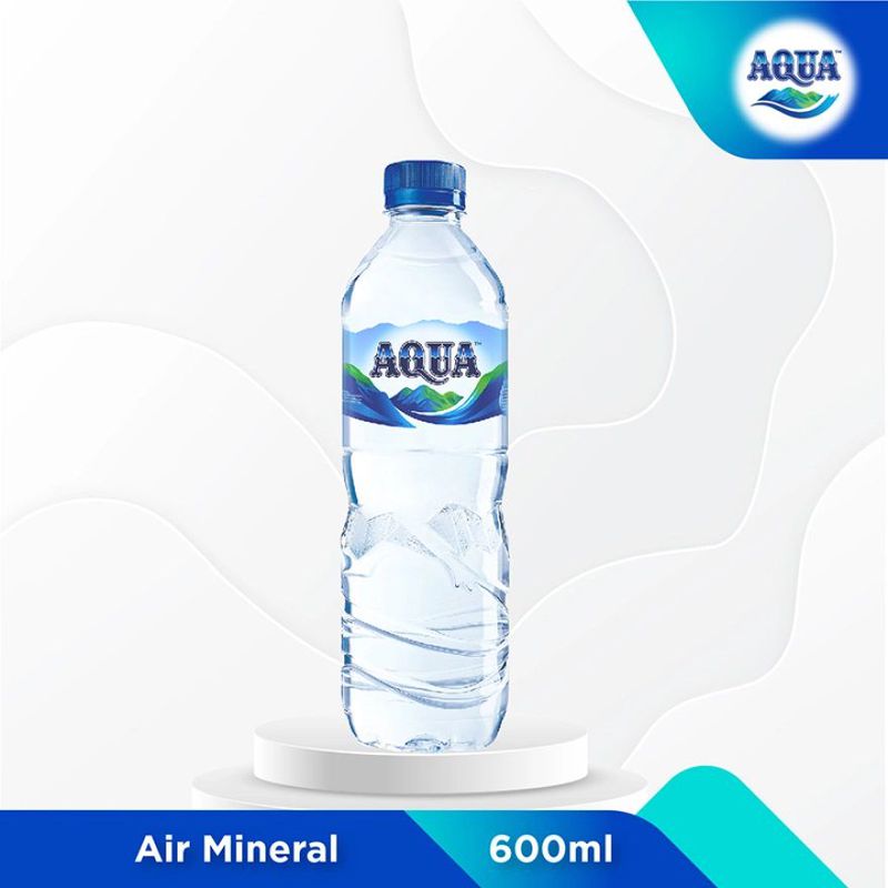 Air mineral Aqua 600ml - Gambar 2